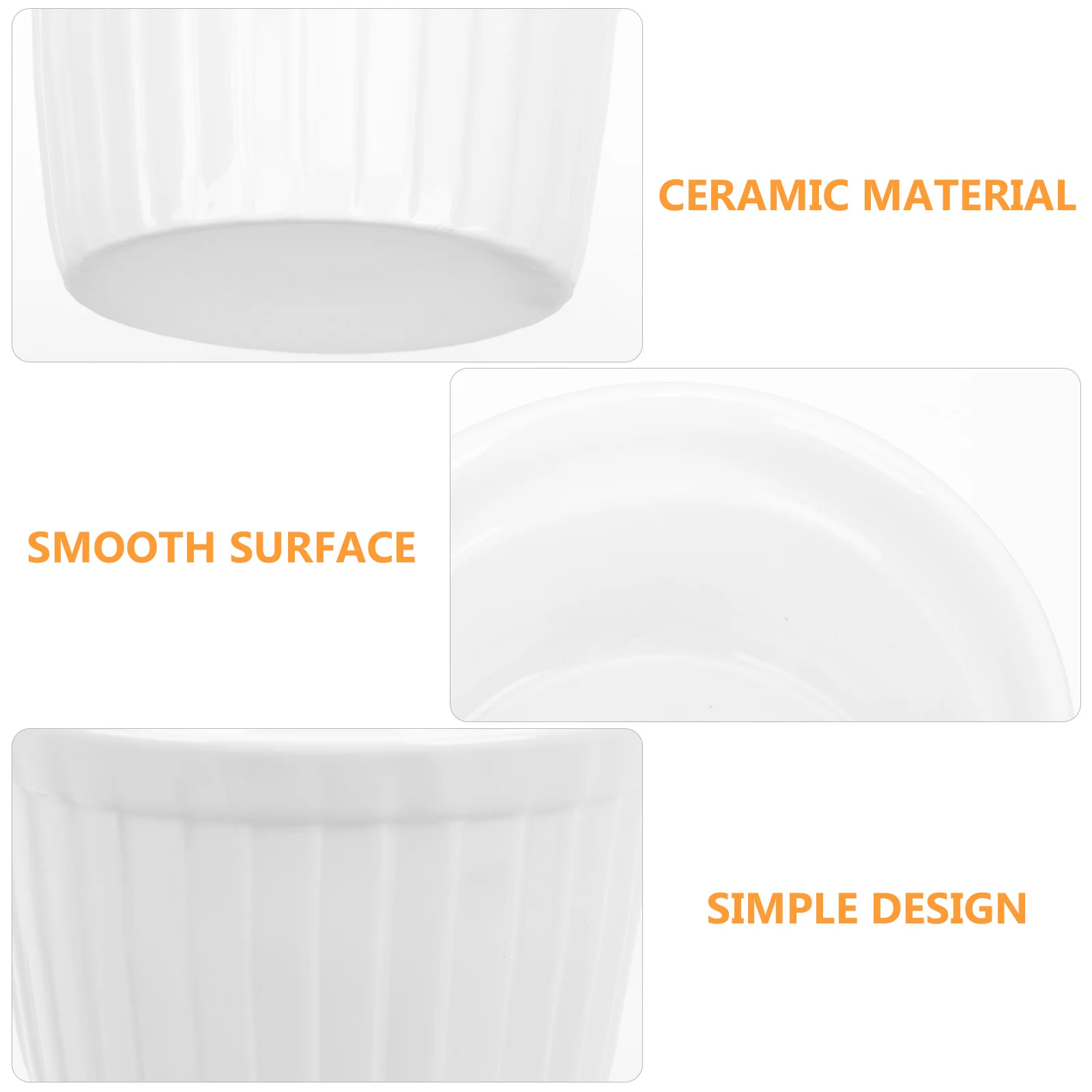 5 قطعة وعاء سيراميك ارتفاع درجة الحرارة أطباق الخبز للحلوى بودنغ هلام موس كعكة مطعم المنزل استخدام أواني الخبز #1