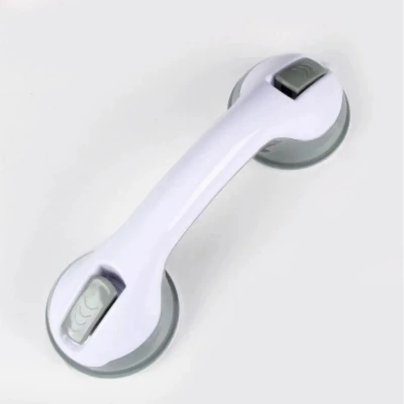 Bathroom Safety Grab Bar Vacuum Suction Design No Nails Installation Wall Hanging Handle for Glass & Sliding Doors