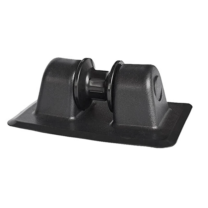 Hot PVC Inflatable Boat Anchor Rope Buckle Holder Row Roller Support For Yacht Kayak Black