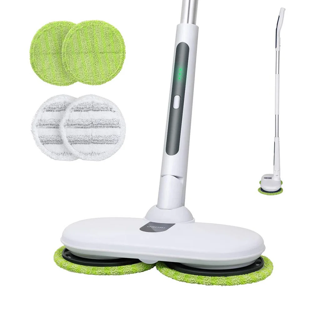 4pcs Microfiber Pads Cloth Rotating Accessories Reusable Replaceable Wipes Spin Mop Double Head Sweeper Durable Tools