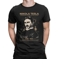 Science Scientists Subject Inventor Physics Premium Cotton Clothing Men's Nikola Tesla Tshirt Round Neck Tees Plus Size T-Shirts