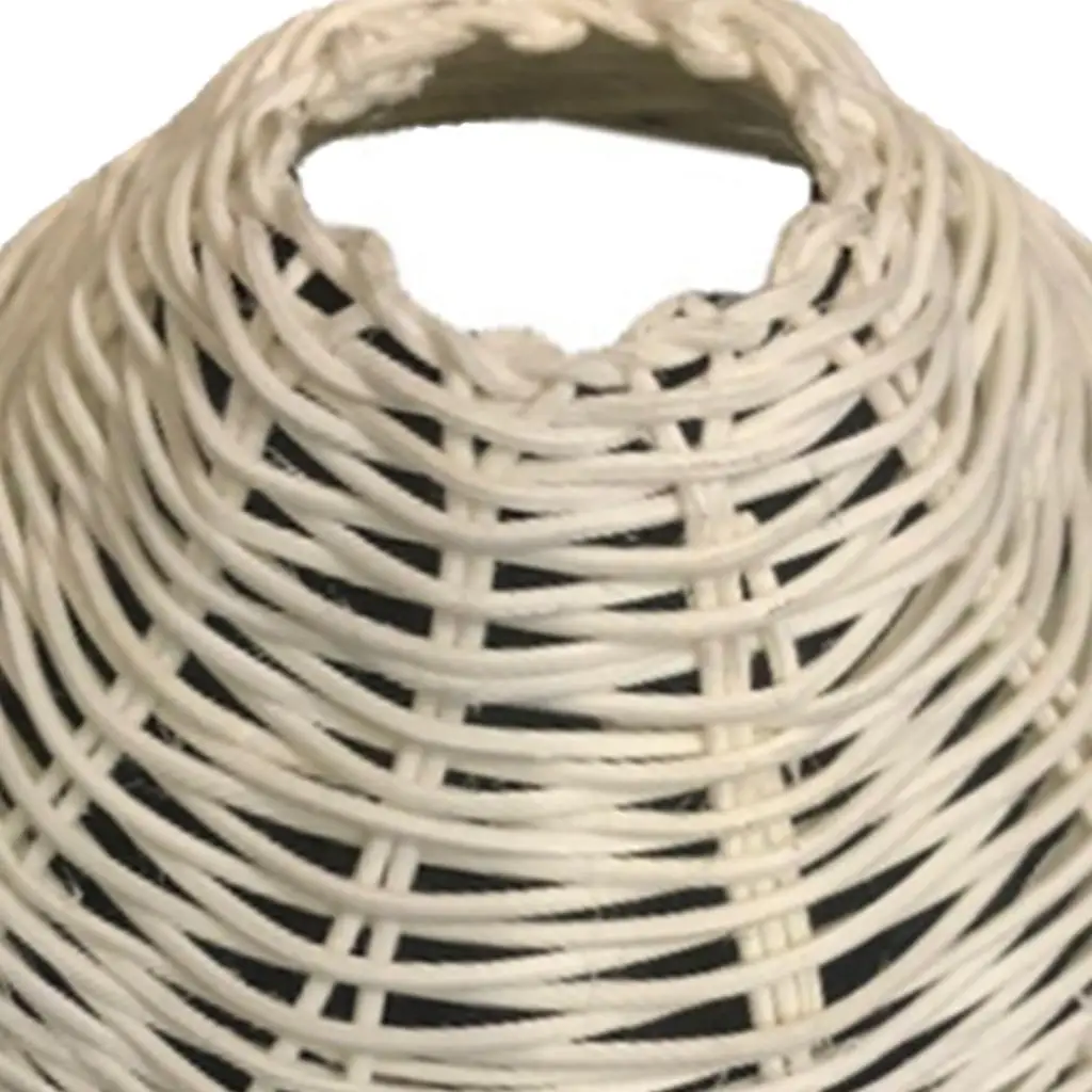 Rattan Lamp Shade Farmhouse Ceiling Light Shade Chandelier Covers Bulb Guard for