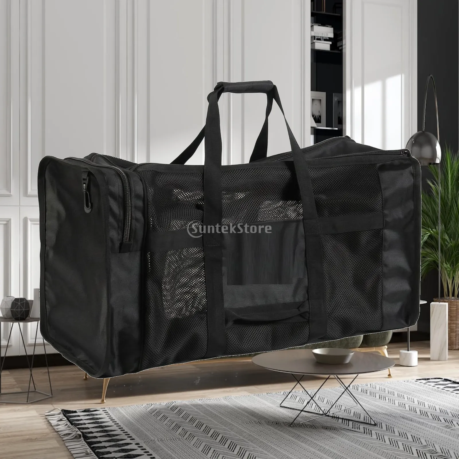 Foldable Diving Gear Tote Bag Oxford Cloth Waterproof Carryall for Scuba Tank Weights Mask and Accessories
