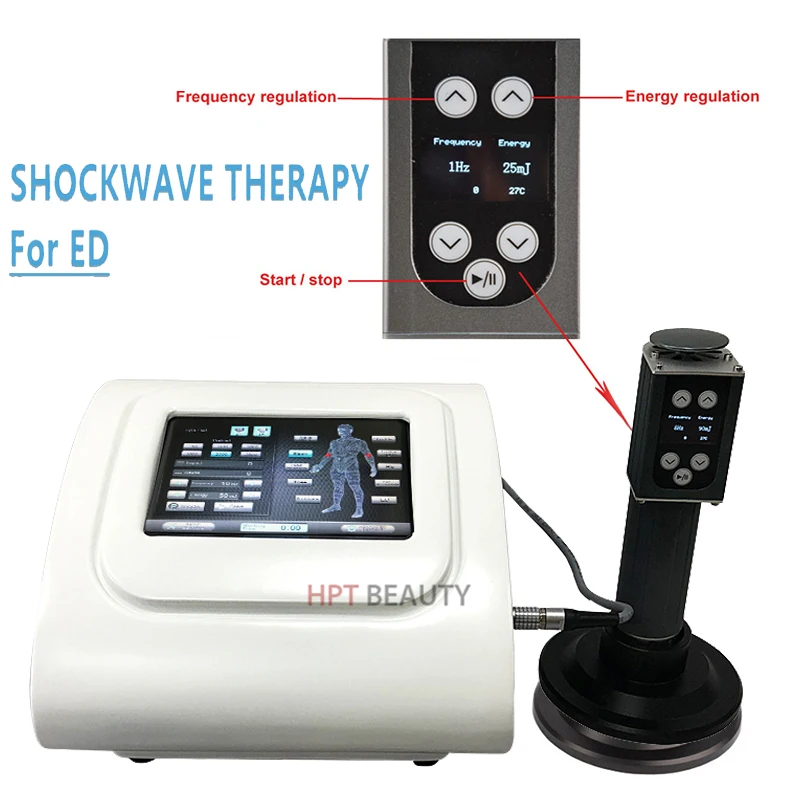 7 Transmitters Electric Shockwave Therapy Machine Pain Relief ED Treatment Body Relaxation Shock Wave Massage Gun Health Care