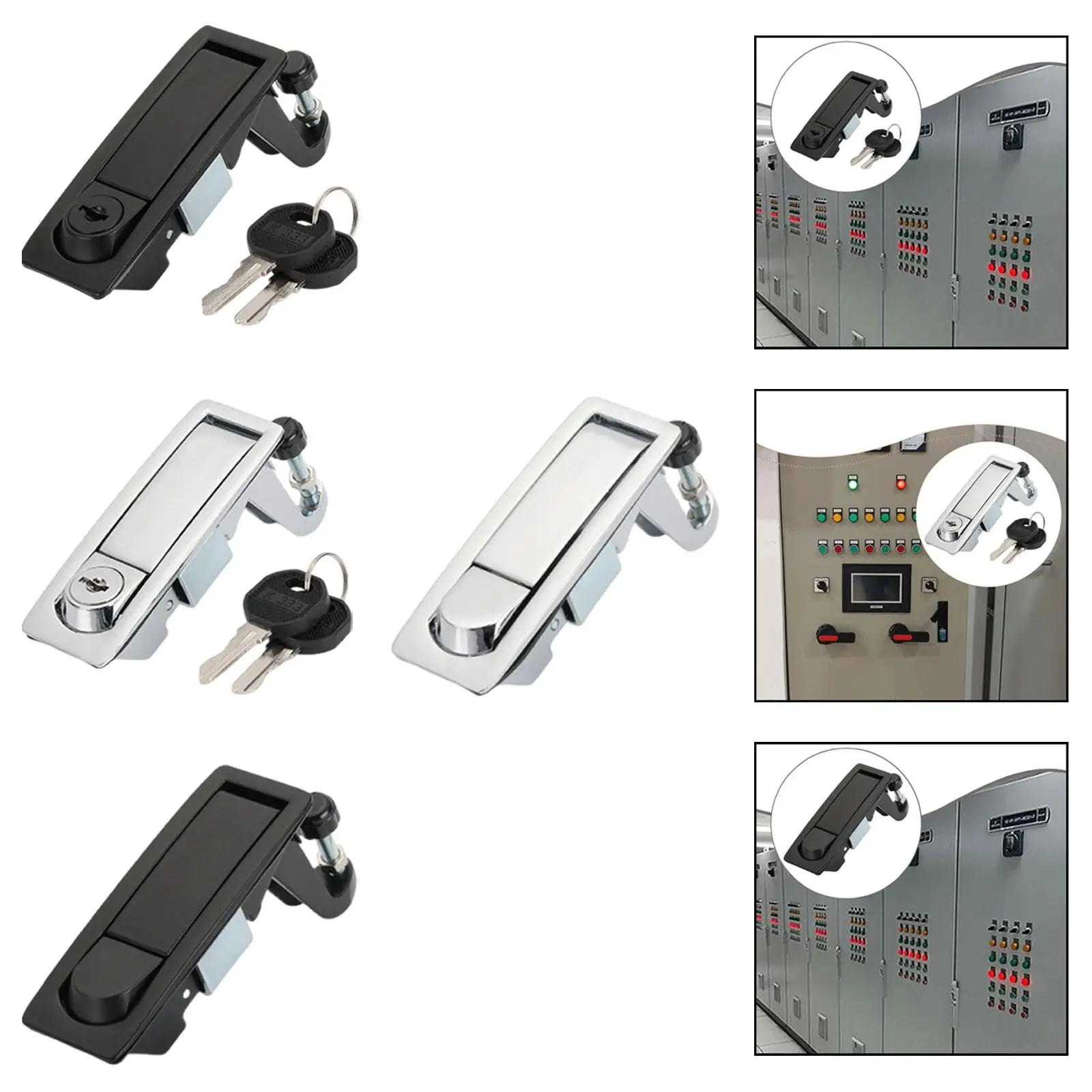 Compression Latch Lock Hardware Premium Zinc Alloy Compact Space Saving Small Push Lock for Mailbox