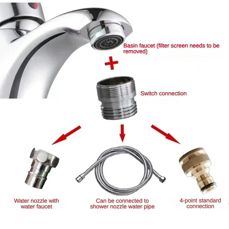 Tap Aerator Connector Metal Outside Inside Thread Water Saving Adaptor Kitchen Faucet 16/18/20/22/24/28/mm to 22mm with Gasket