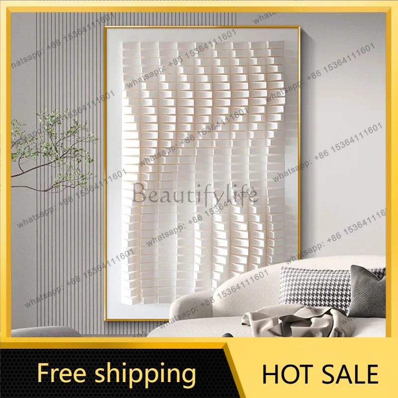 LJY high sense minimalist mural living room hanging painting abstract light luxury three-dimensional