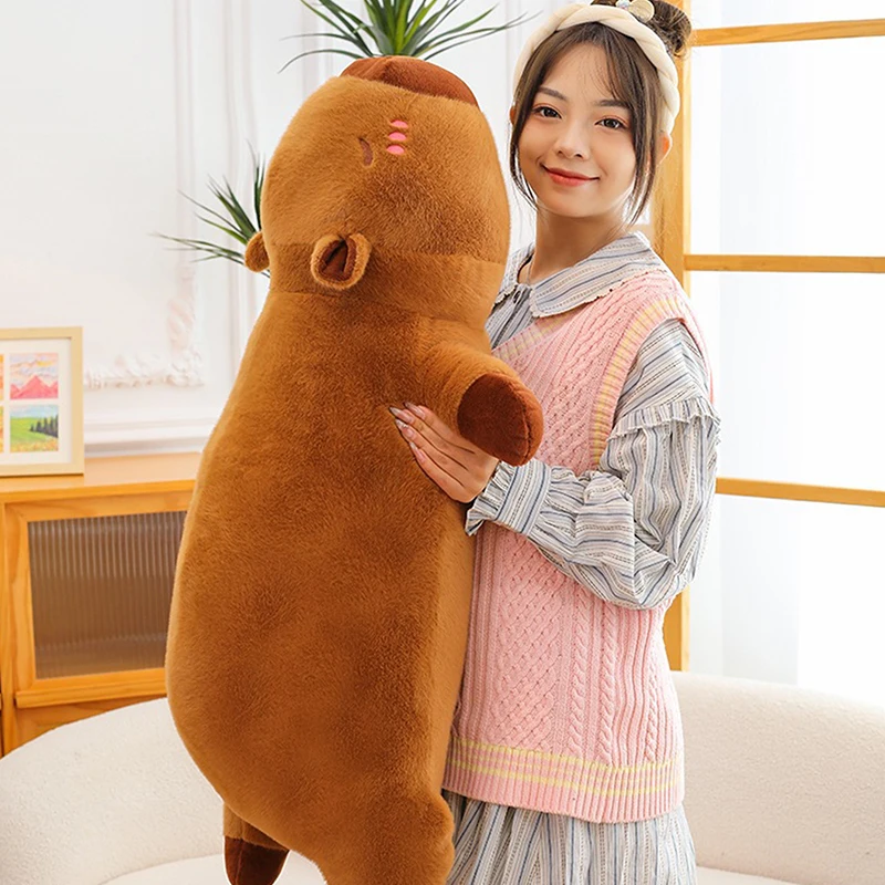 50/70cm Kawaii Giant Cartoon Capybara Plush Doll Pillow Creative Plush Toy Xmas New Year Valentine's Day Gift Home Decoration