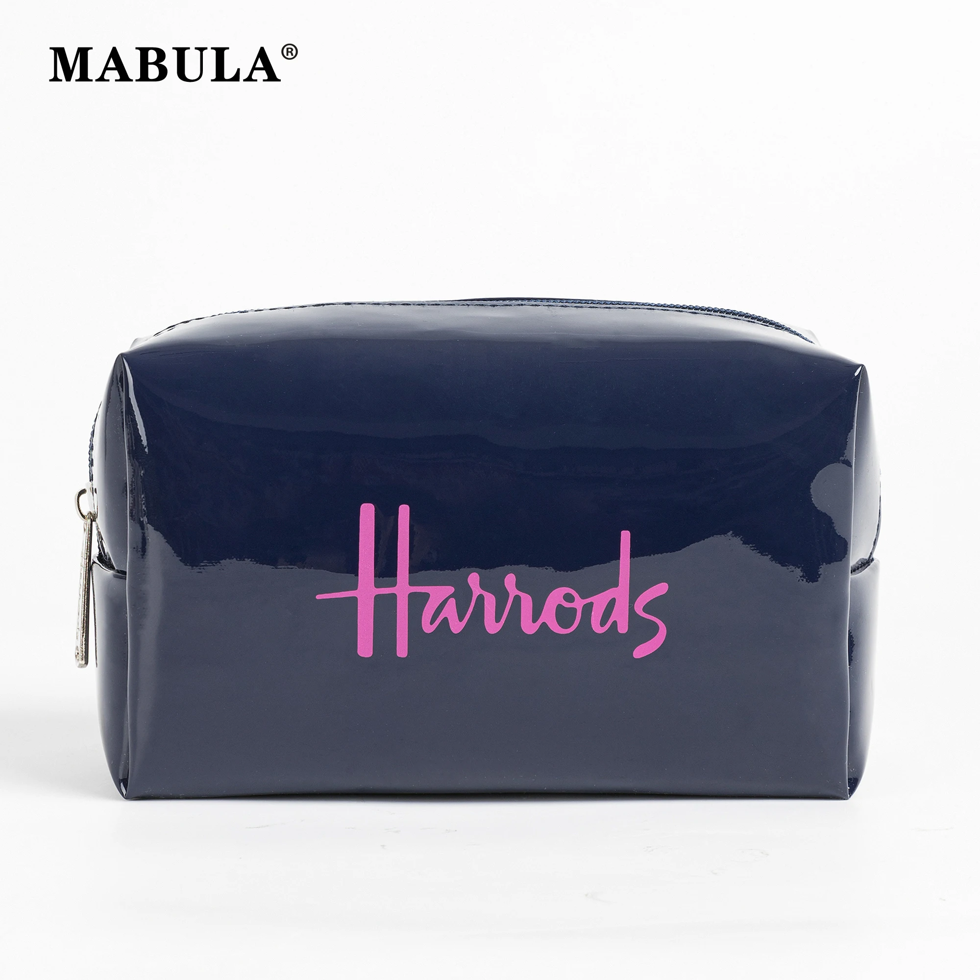 MABULA Waterproof PVC Cosmetic Cases Women Portable Makeup Bag Travel Wash Pouch Simple Design Female Small Storage Bags