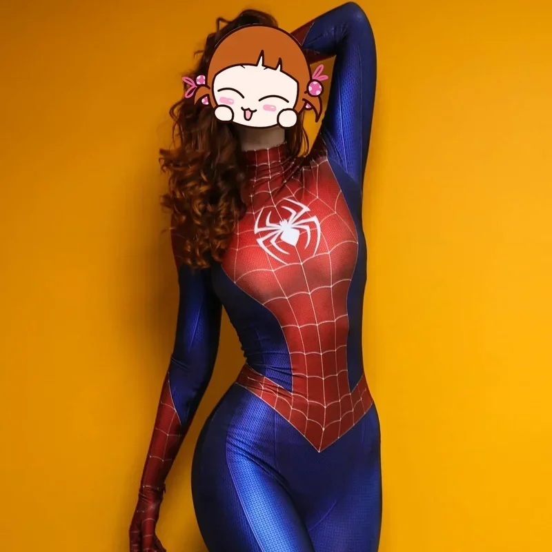Sn88 donne ragazze PS4 gioco Spiderman supereroe costume cosplay tuta di Halloween tuta Zentai tuta per bambini adulti % # 2 @