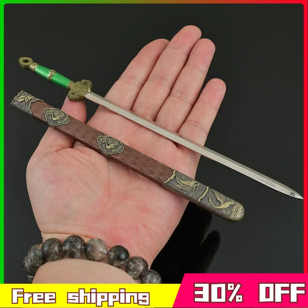 In Stock The Eight Immortals Crossing The Sea Chunyang Immortal's Sword Peripherals Metal Model Desktop Gift Toy Can Wholesaled