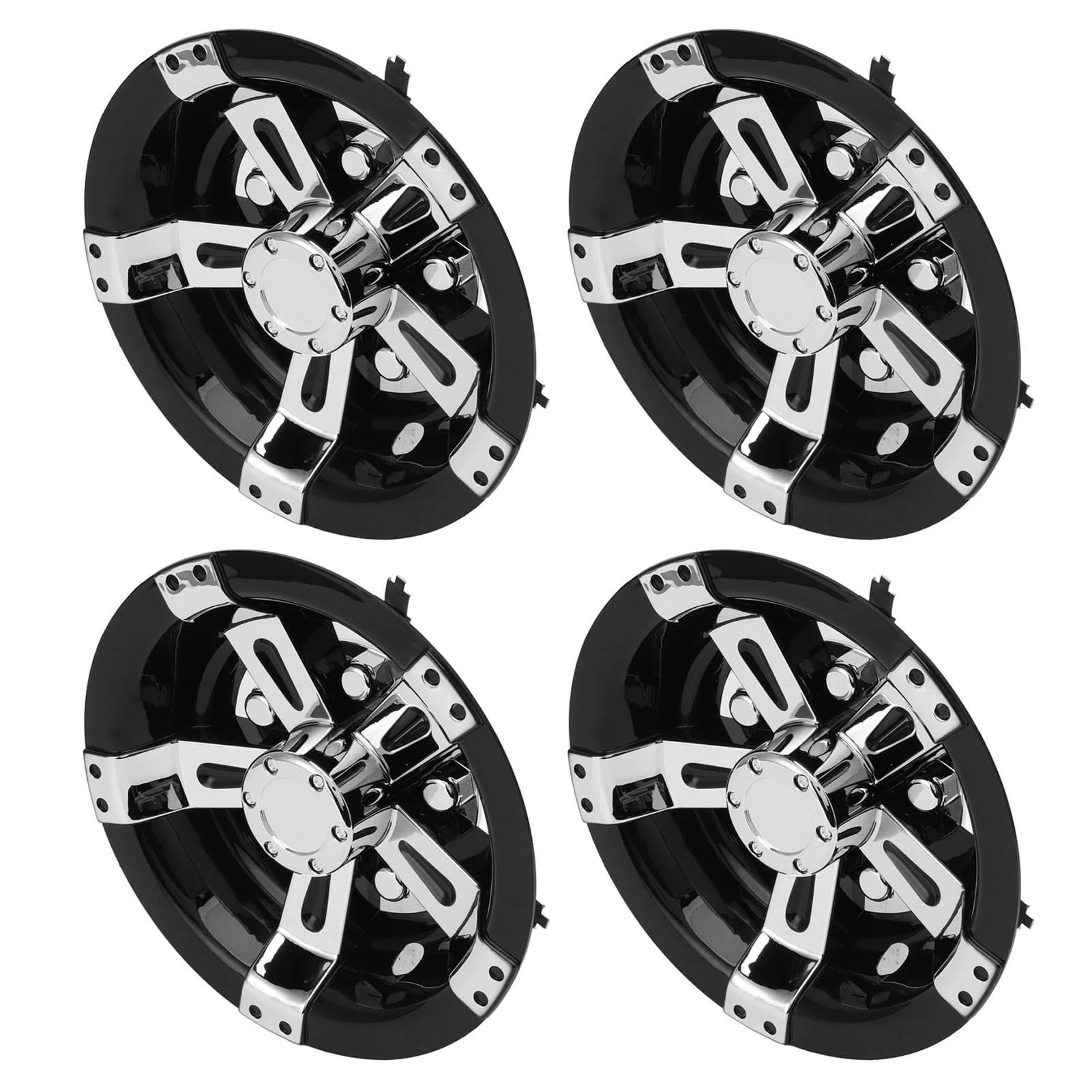 

4pcs 8in Golf Cart Wheel Hub Cap (Reduce Wind Resistance, ABS, Lightweight, Replacement Type) - for E‑Z‑GO - Durable Golf Cart
