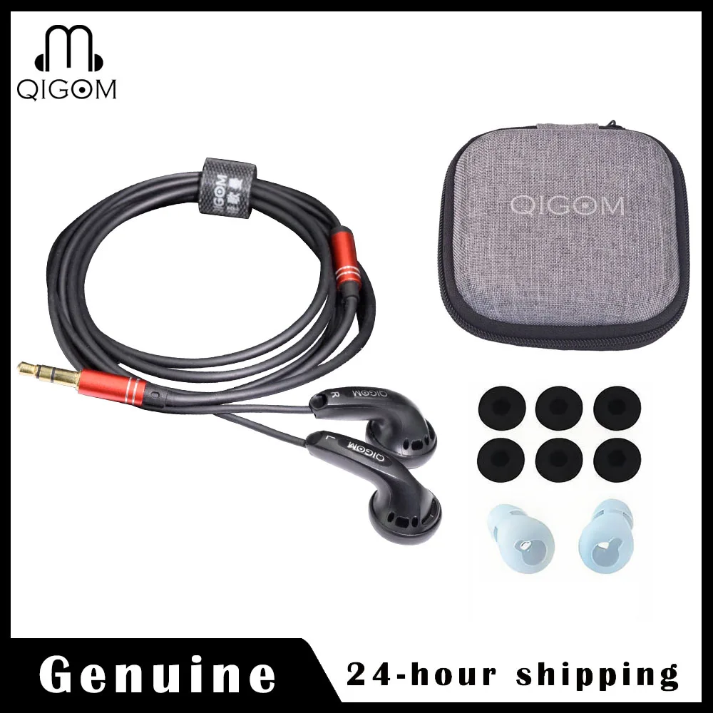 QIGOM 32 Ом 109 дБ MX500 HIFI наушники проводная гарнитура с плоской головкой, 15,4 мм динамические, бас-наушники с трехчастотным выравниванием и чехлом