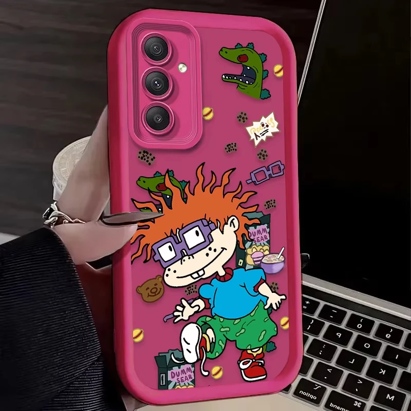 الكرتون R-Rugrats مضحك قضية الهاتف لسامسونج غالاكسي A14 A15 5G S21 S22 S23 S24 S25 5G FE زائد الترا A25 A35 A52 A53 A54 A55 5G