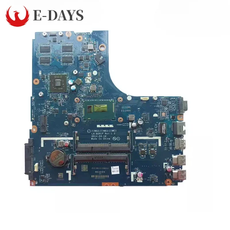 For Lenovo B50-80 Laptop Motherboard LA-B091P Notebook Mainboard With I3 I5 I7 5th Gen CPU R5 M230 2G GPU 100% Tested OKhigh Qua
