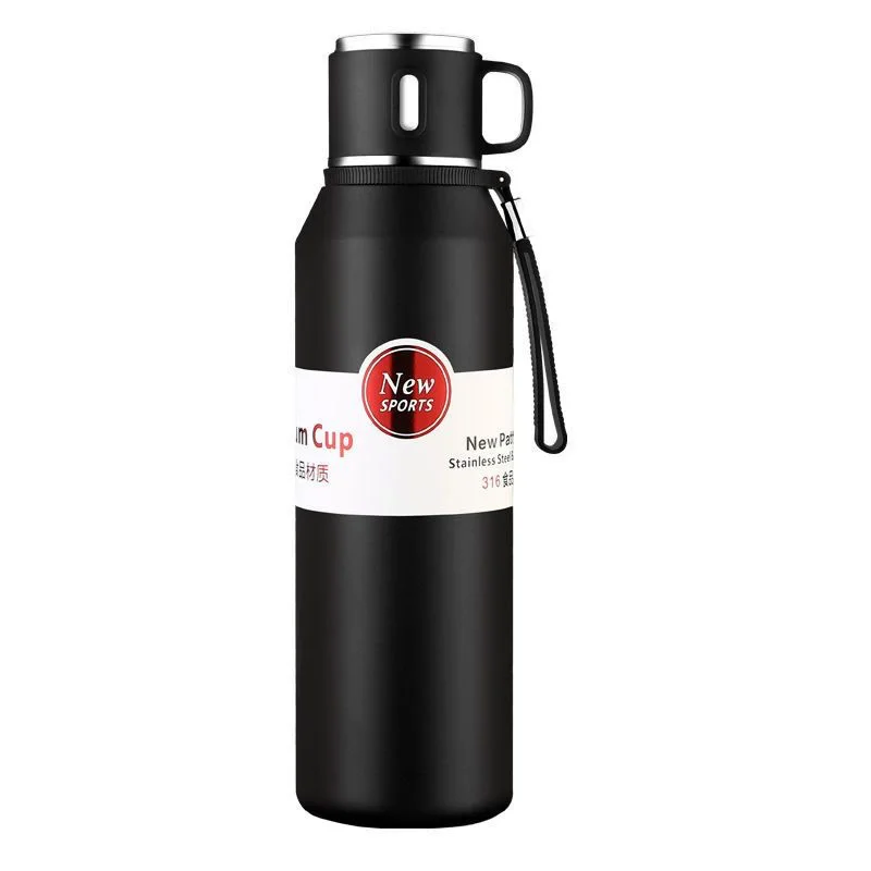 1000ML Thermos water bottle Stainless Steels Vacuum Flask Hot Coffee tea Water Heat Preservation Bottles Cold Tumbler drinkware - Image 3