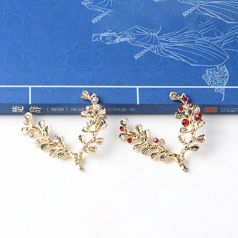 Engood 100Pcs Rhinestones Branch Buttons Sewing Trim & Embellishments Craft for DIY Bridal Bouquet Decoration Hair Accessories