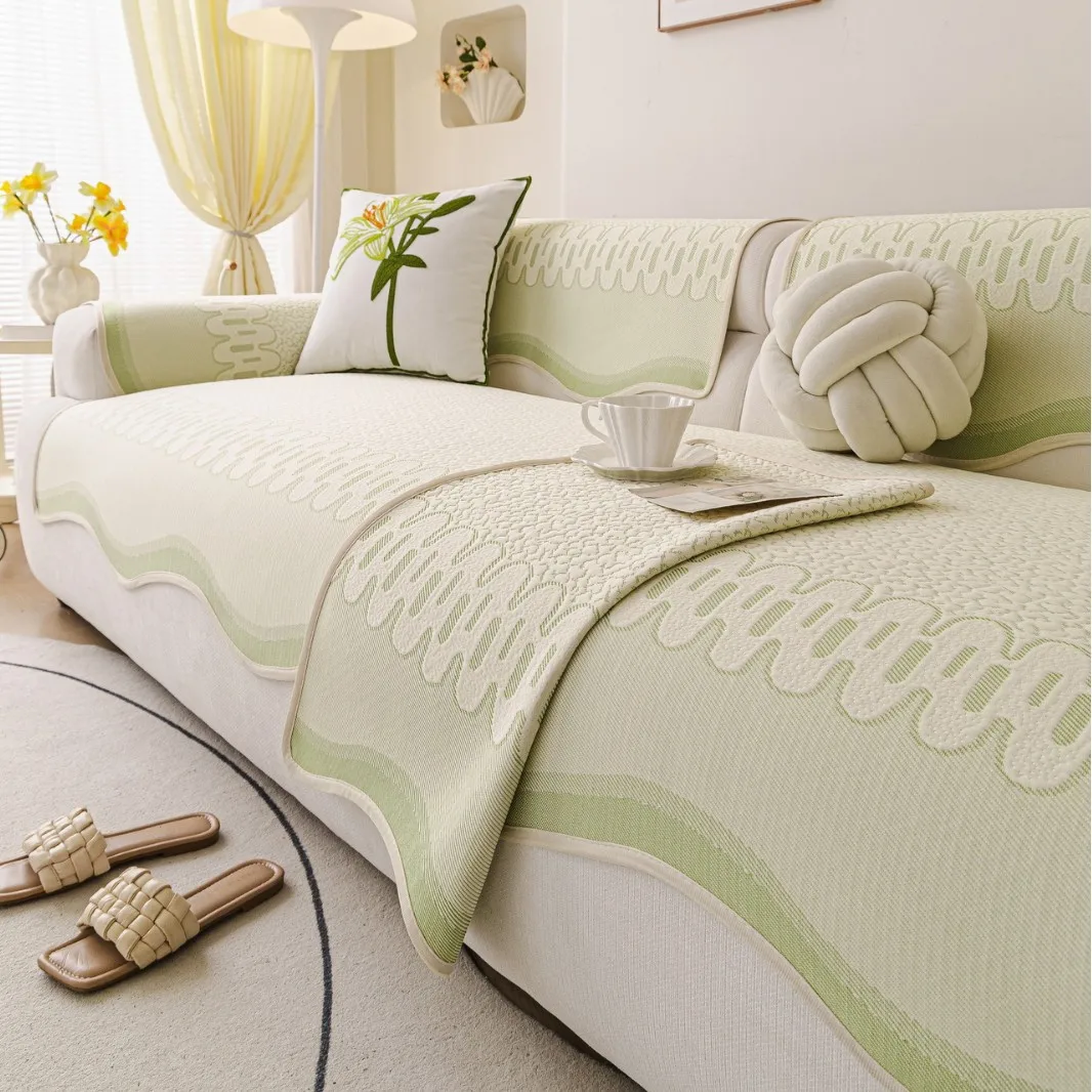 New Sofa Cushion Couch Cover Pastoral Style Four Seasons Universal Non-slip Fabric Sofa Cover Towel