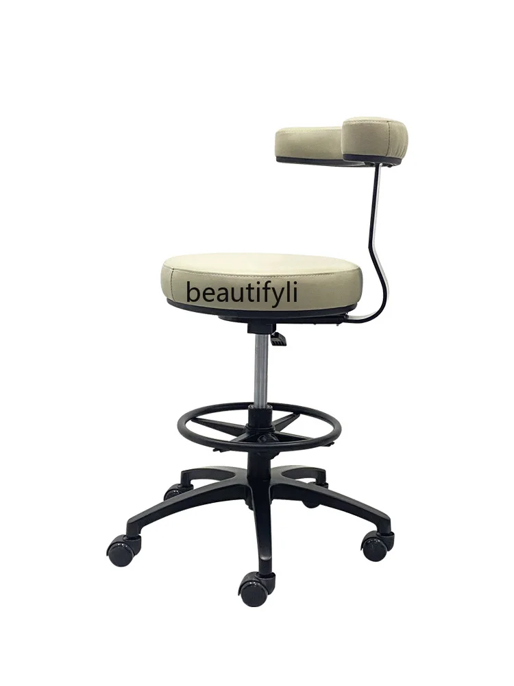 

Dental Chair Seat Leather Hospital Armrest Lifting Rotation Work Chair