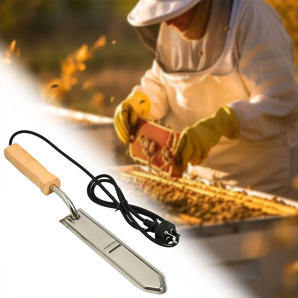 Beekeeping Electric Heated Uncapping Knives Electric Honey Uncapper Stainless Steel Honey Cutter Honey Wax Scraper