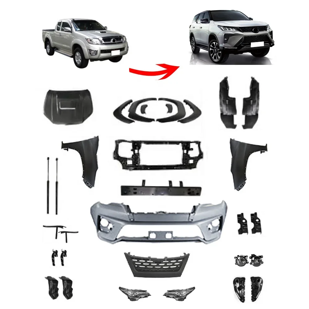 Car Accessories Exterior Decoration Contains Bumper Grille Fender Bodykit For 20162018 Upgrade To FORTUNER 2016