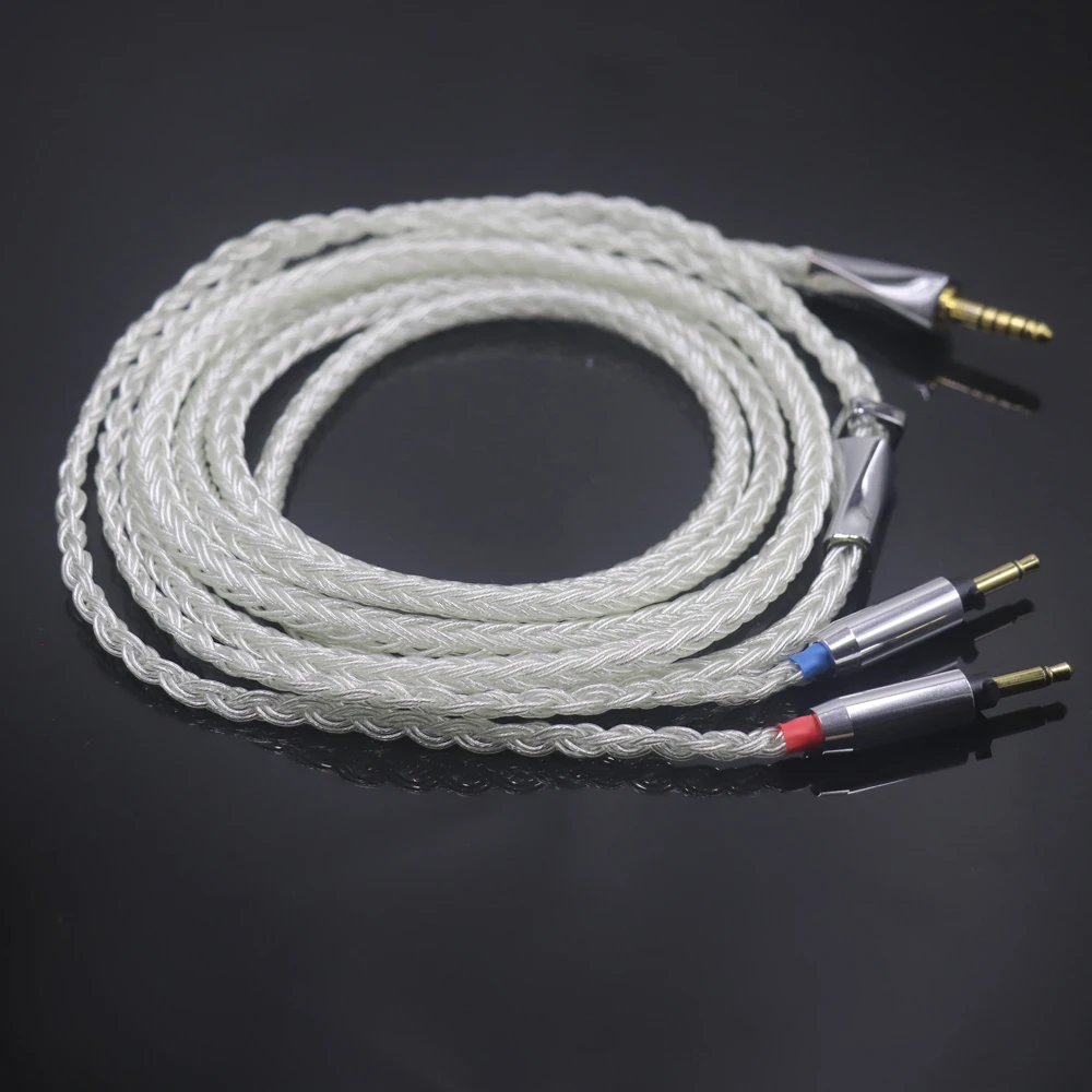 HIFI 16 Core Pure Silver For Final SONOROUS IV VI VIII X Headphone Balance Cable 2.5/3.5/4.4mm Headset Wire