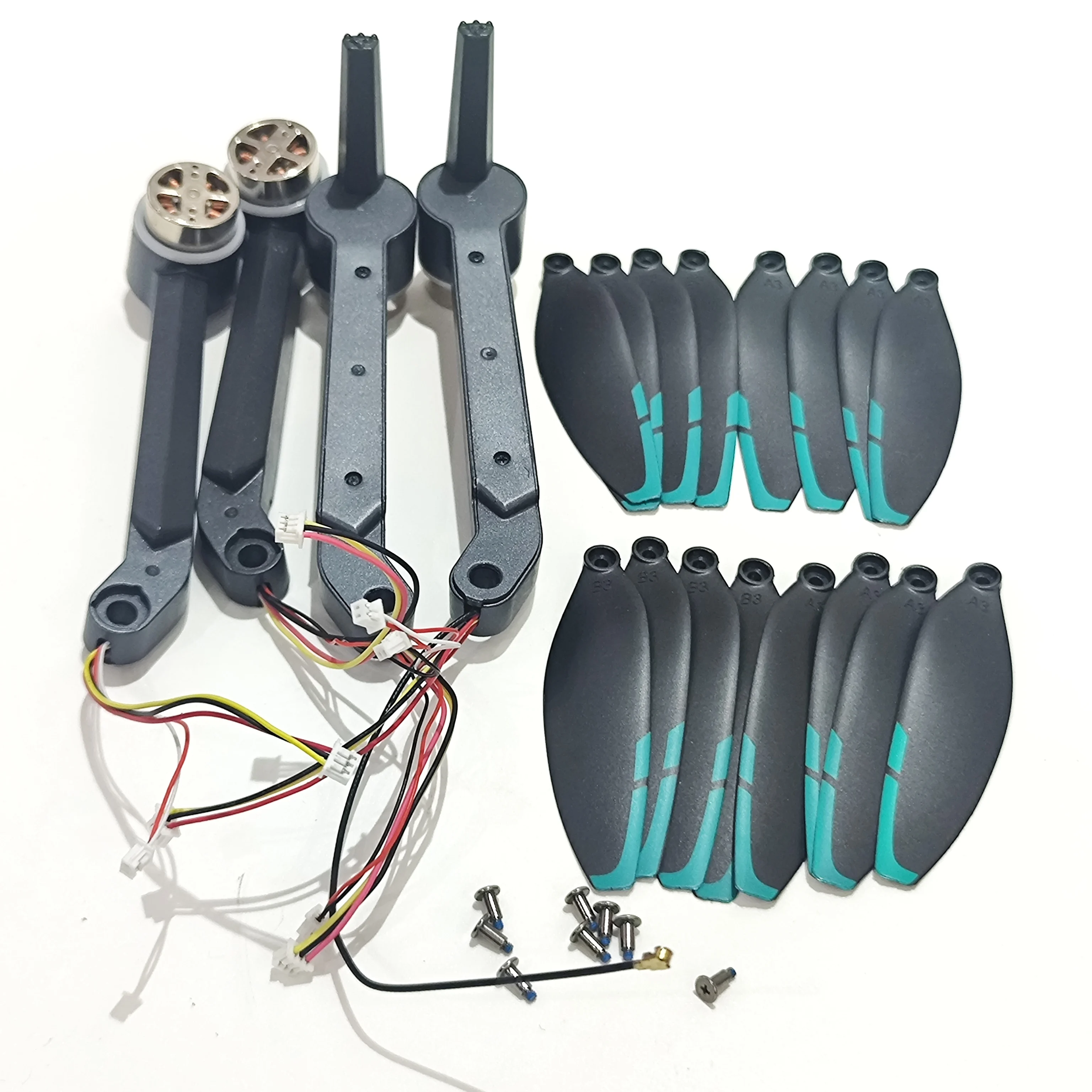 Original S159 Foldable Drone GPS RC Quadcopter Spare Parts Brushless Motor Arm Full Set + Blade Propeller 16PCS Maple Leaf Wings