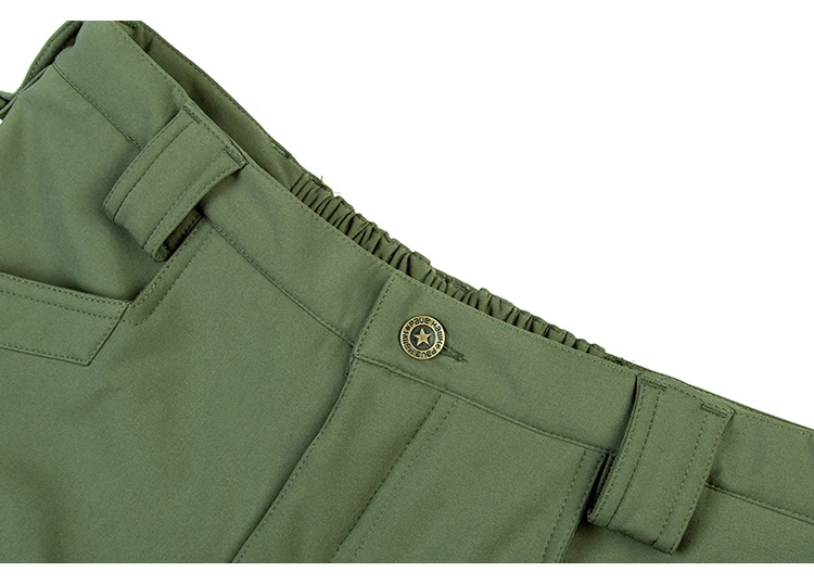 TRVLWEGO Männer Winter Wasserdicht Klettern Skifahren Trekking Fleece Angeln Taktische Sharkskin Cargo Hosen Camping Wandern Hosen – Detail 15