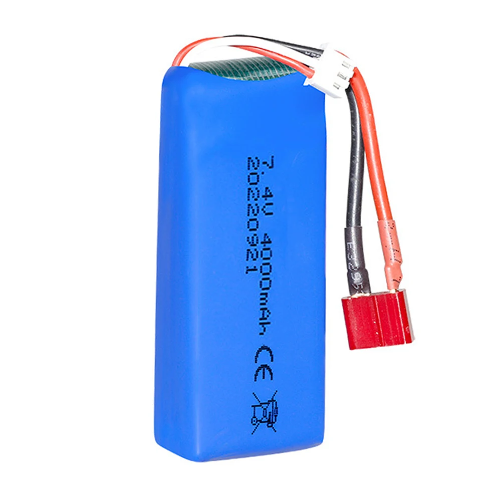 7.4V 4000mAh Lipo battery FOR Wltoys 144001 144010 124017 124019 12428 12423 7.4V Upgraded battery T PLUG for RC cars boat parts