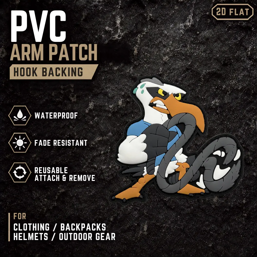 1Pc/2Pcs/3Pcs Optional Raptor Animal Creative Design Armband Pvc Material Armband Patch Badge Luminous Flexible Wear-Resistant Clothing Accessory Decoration Patch