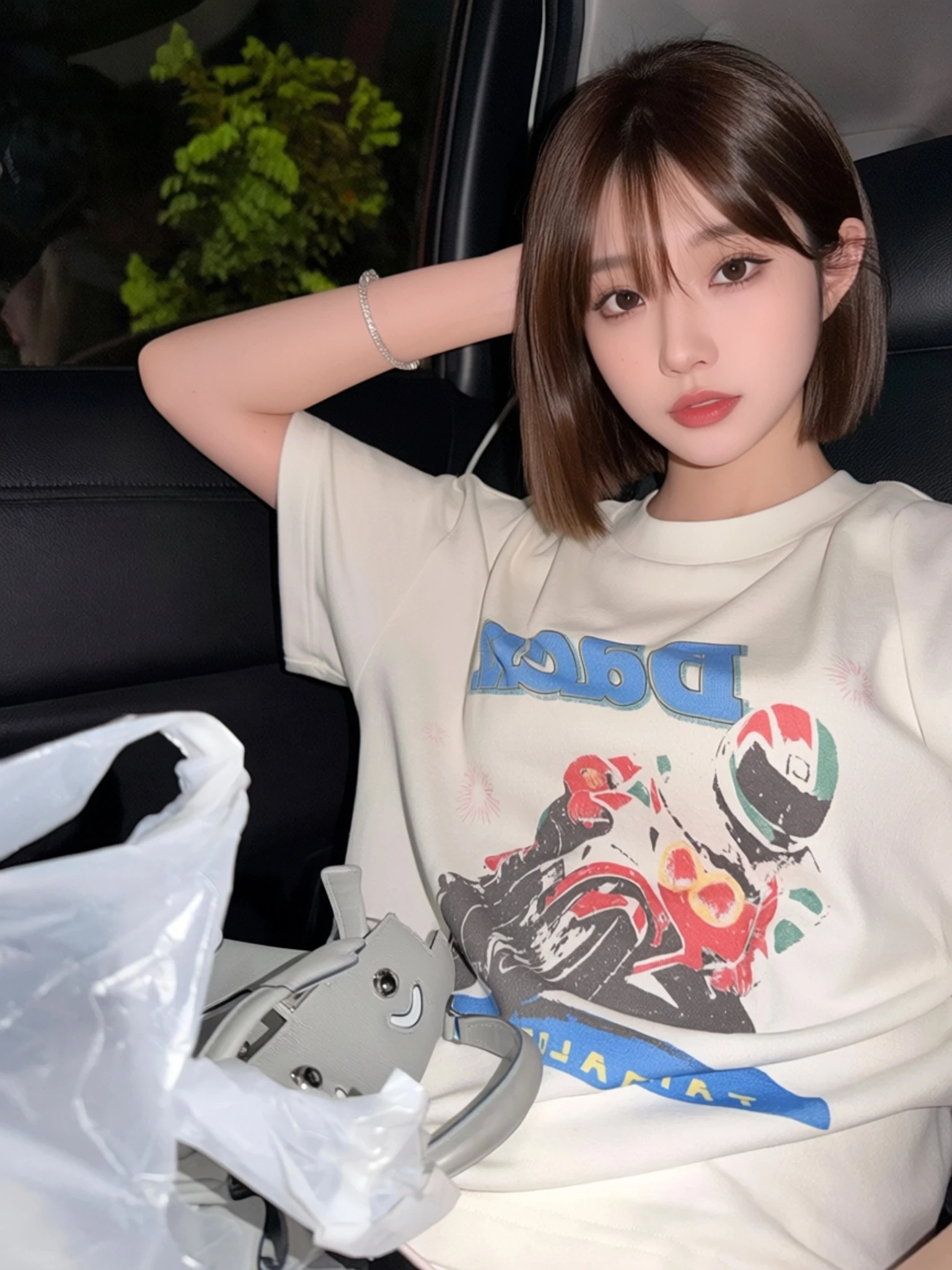 Street Fashion Look - Свободная футболка в американском стиле с