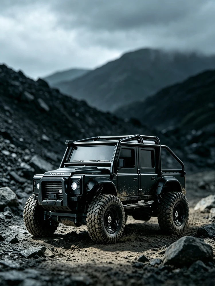 1/43 Maßstab 110 Mini RC 4WD Crawler Auto mit Hoher und Niedriger Geschwindigkeit ​ ​ Elektrisches Geländefahrzeug zum Schalten an/aus, Spielzeug für Jungen, Geburtstagsgeschenk