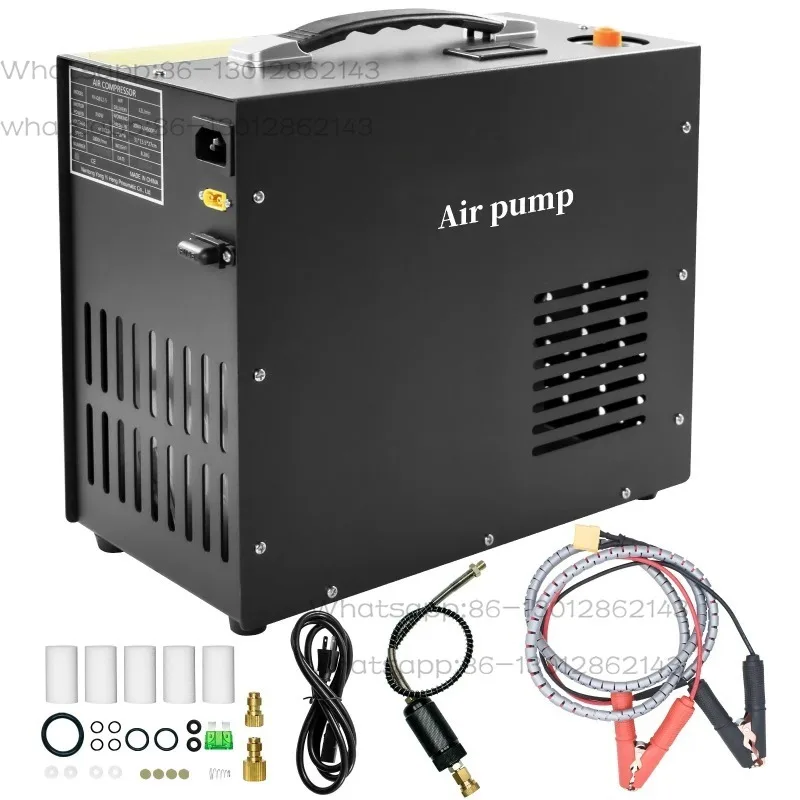 

4500Psi 300Bar 12V PCP Air Compressor High Pressure Compressor Auto-Stop Built-in 12V Power Adapter for Diving PCP 220V