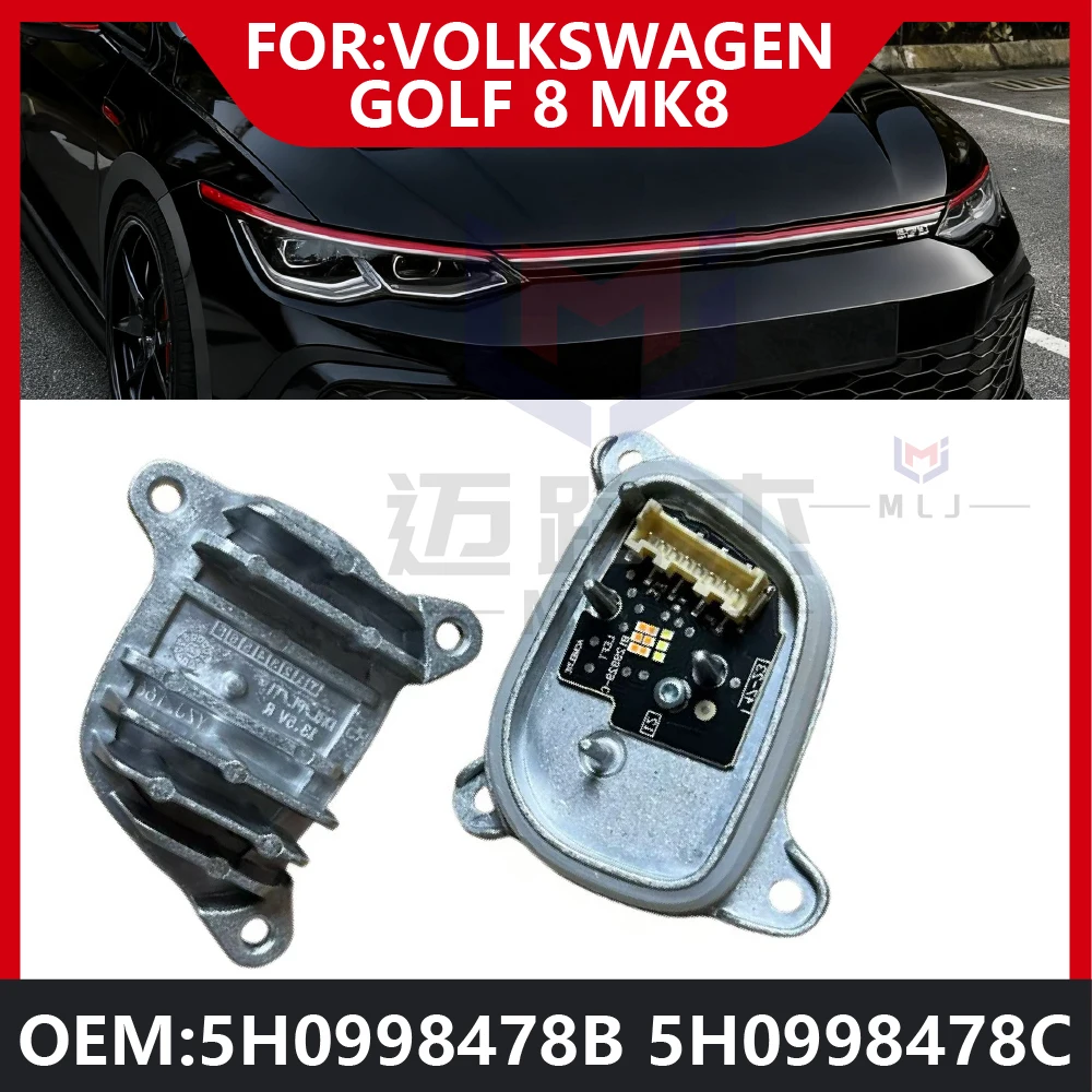 

For Volkswagen Golf 8 MK8 5H0998478B 5H0998478C 2020 2021 2022 DRL LED Headlight Module Daytime Running Light Car Accessories