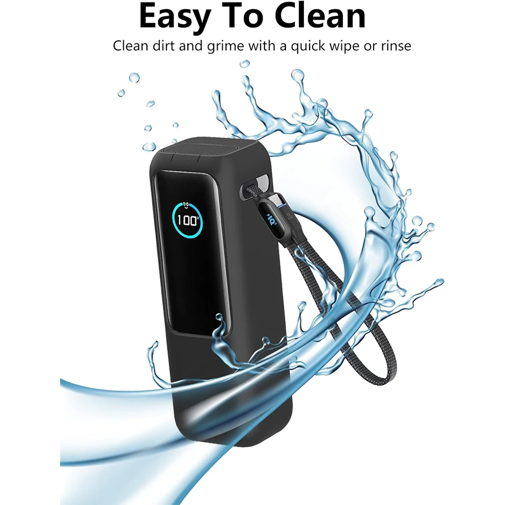 3-IN-1 Case + HD Hydraulic Hydrogel Film For Anker Zolo 25000mAh 165W Power Bank Portable Charger Case Screen Protector Cover view 6