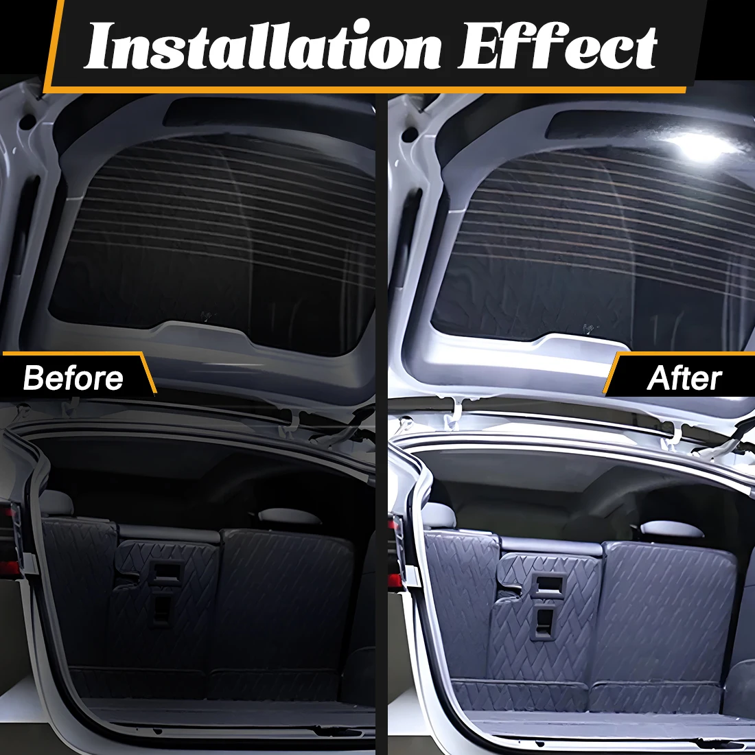 70 LED Car Rear Trunk Lights 3-Color For Tesla Model Y 2021 2022 2023 2024 Interior Luggage Connector Tail Boot Lamp Accessories