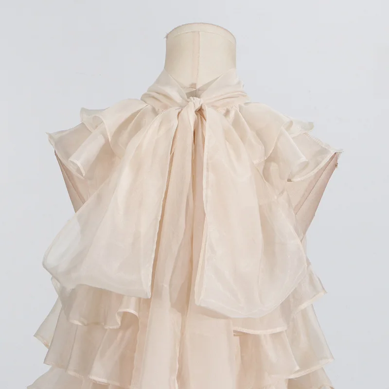 2026 Herbst Neue Mode Ärmelloses Kleid mit Rüschen und Bändern Figurbetontes Kleid für Damen Vestidos De Fiesta – Detail 14