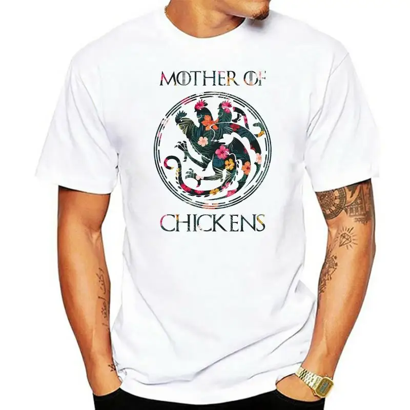 Mother Of Chickens Floral Shirt - GOT Fans T-Shirt  White Cotton S-3XL(1)