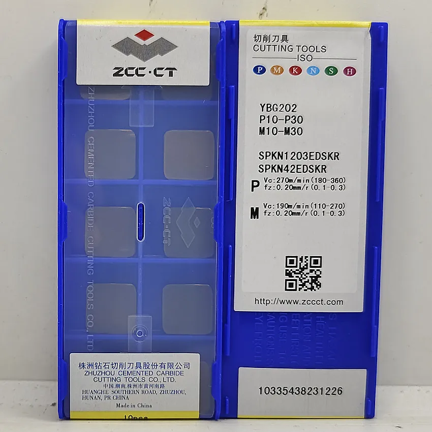 ZCC.CT SPKN1203EDFR YD101/SPKN1203EDFR YD201/SPKN1203EDFR YBG102/SPKN1203EDFL YBG102 SPKN1203 CNC CARBIDE INSERTS 10PCS/BOX