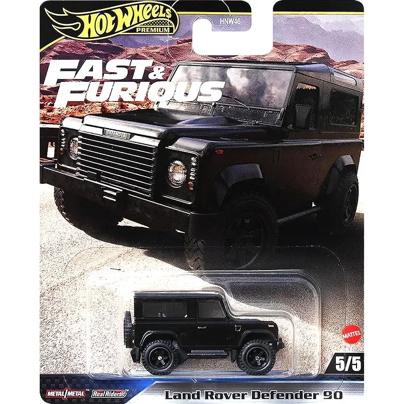 Hot Wheels oficial Fast & Furious Premium Car Toys para niños 1:64 Diecast Toyota Land Cruiser Land Rover Defender Porsche Benze