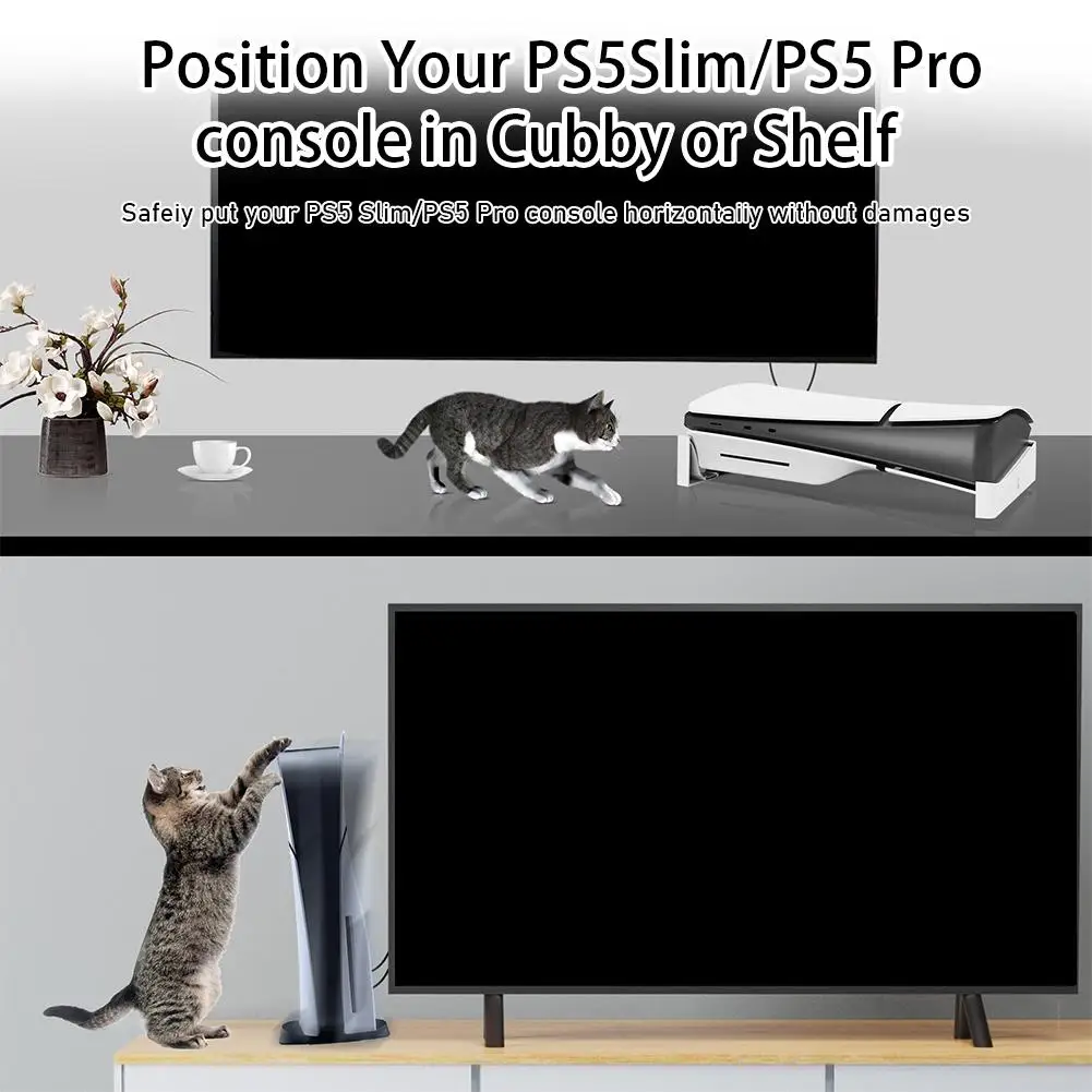 ขาตั้งแนวนอนสําหรับ New Slim Pro Digital Disc Edition คอนโซลฐานสําหรับอุปกรณ์เสริม Slim Pro 5 ชิ้น