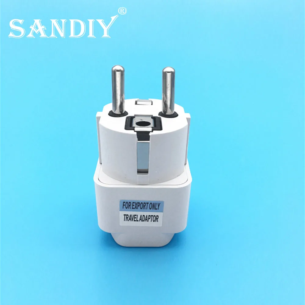 Sandiy Eu Us Uk Plug Adapter Universele Conversie Plug 10a 250V Japan Korea Rusland Israël Brazilië India Reis Power Adapters