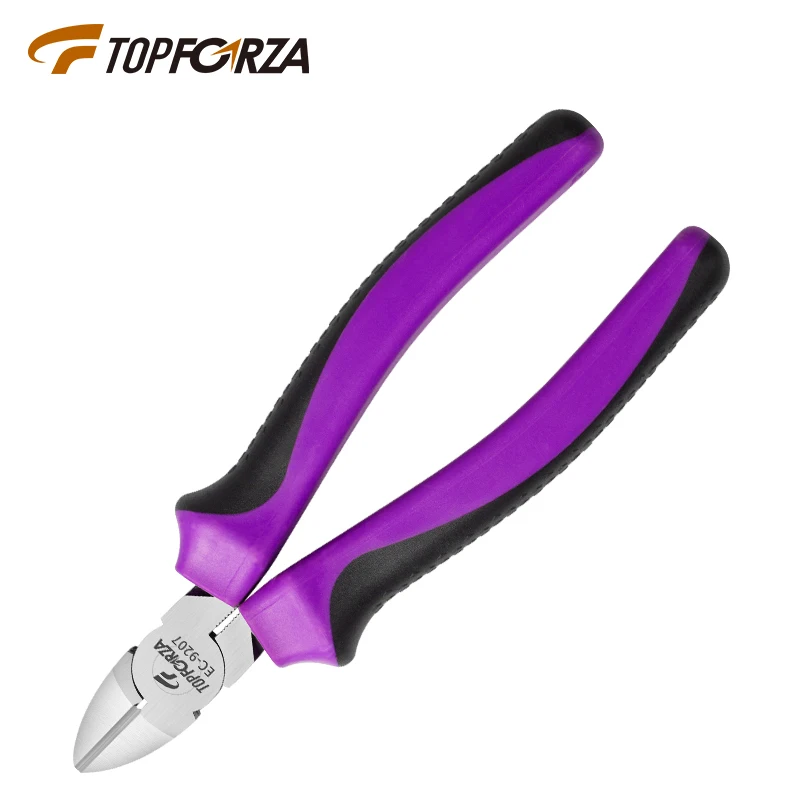 

TOPFORZA CR-V Diagonal Cutting Pliers Wire Cut 6-inch Side Cutter Cable Plastic Burrs Nipper Electricians DIY Repair Hand Tools