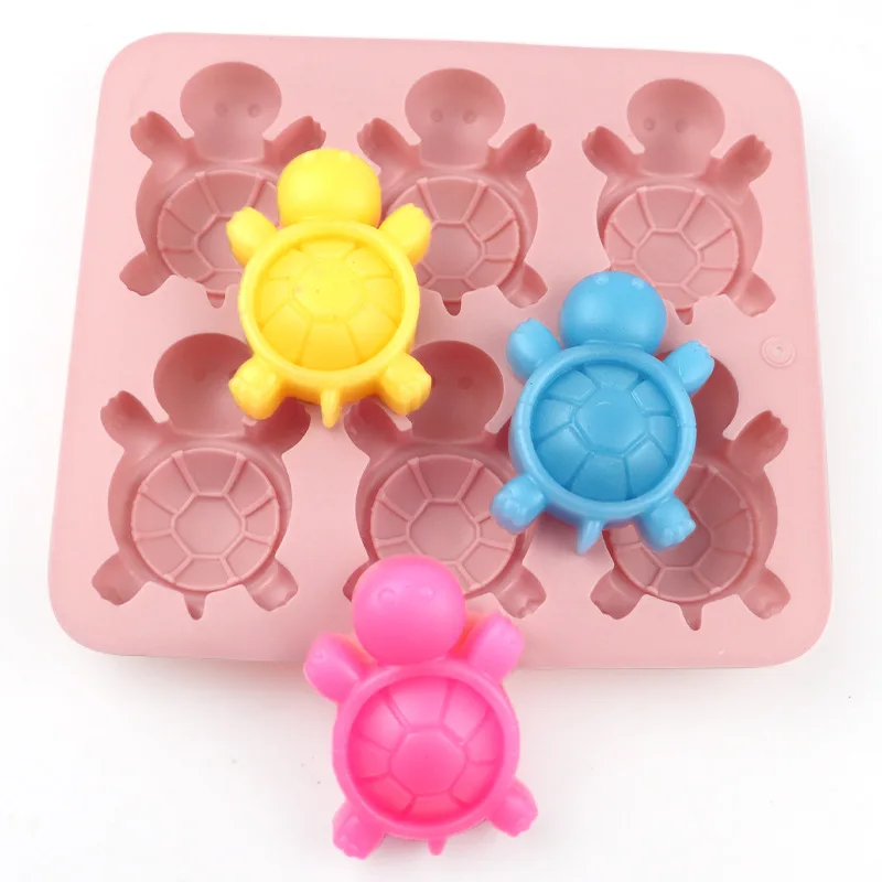 Cartoon Silicone Mold Animal Mouse Kapibala Alpaca Crab Turtle Airplane Soap Chocolate Jelly Ice Cube Tray Cake Decorating Tools