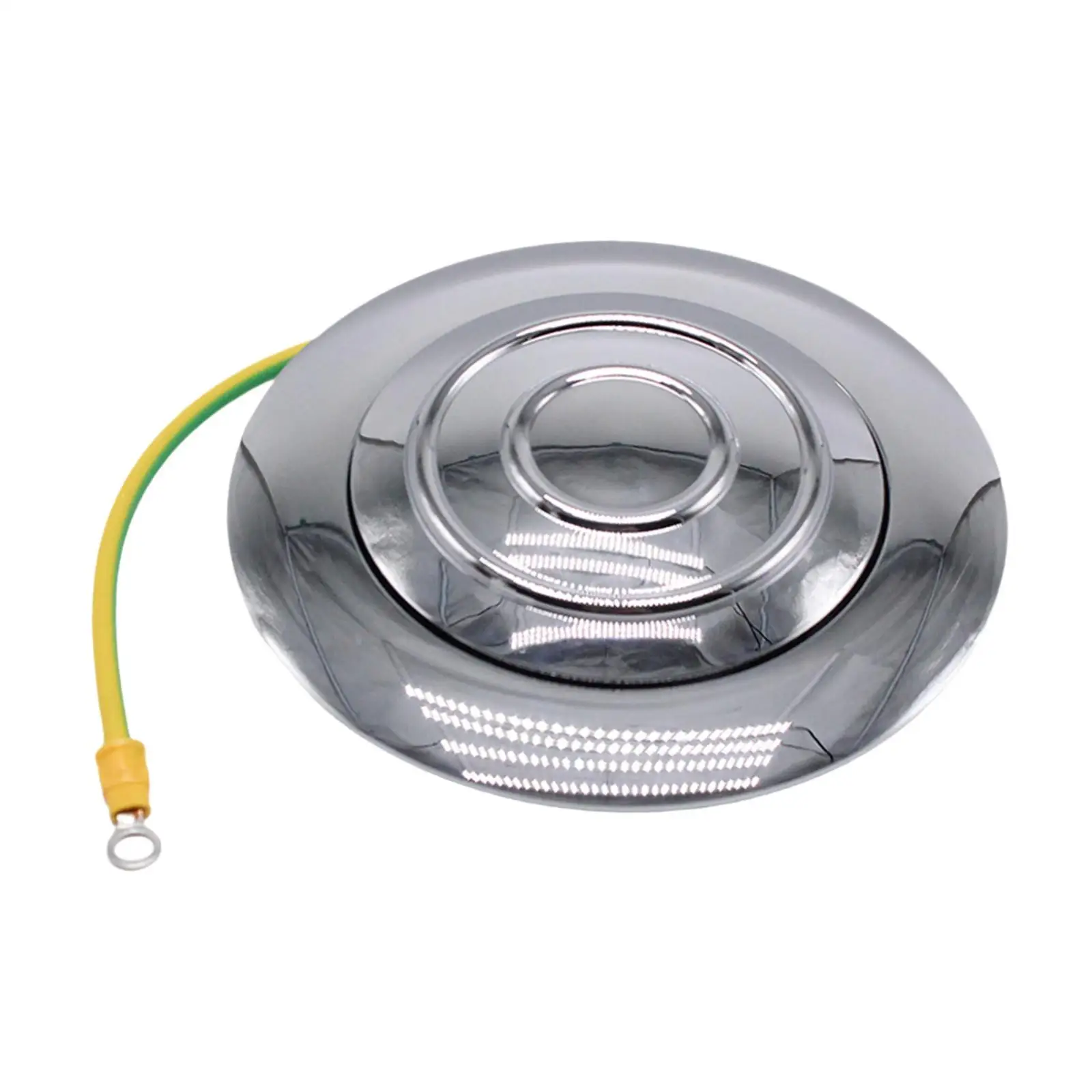 High Quality Horn Button Silver Aluminum Alloy Direct Fit Center Cap for 9 Bolt Racing Steering Wheel Modification