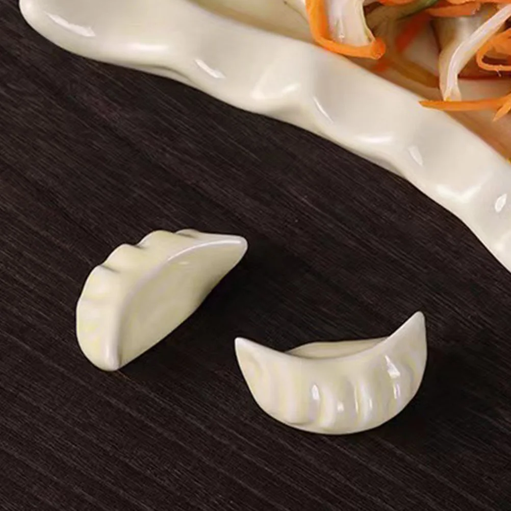 

8Pcs Ceramic Chopstick Holders Dumpling Style Tableware Rest for Fork Spoon Holder Kitchen Dining Accessory Multi