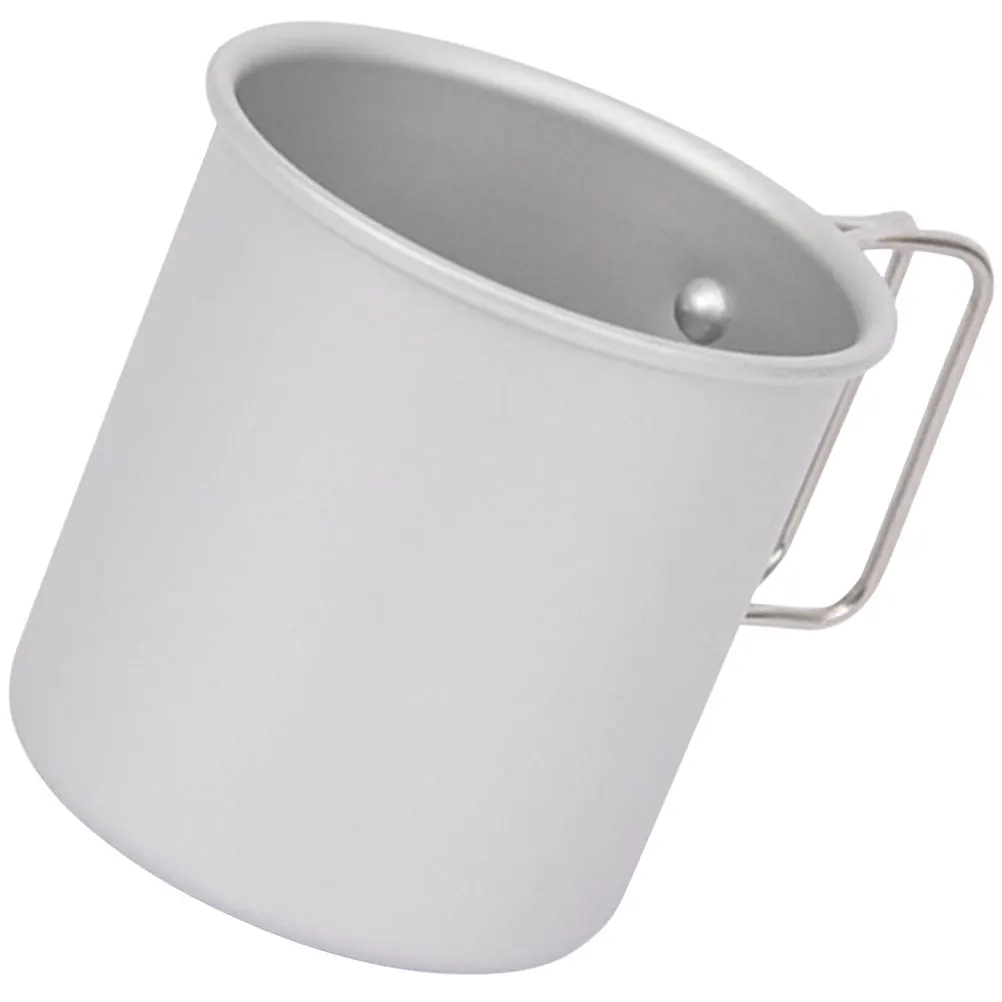 

Portable Folding Cup Stainless Steel Outdoor Camping Coffee Mug for Hiking Travel Picnic Multi-Function Water Cup with Handle