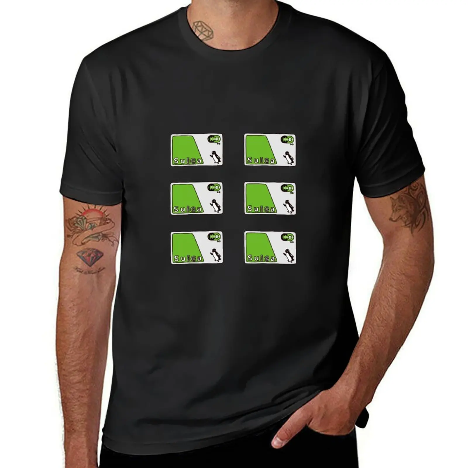 

Suica card T-Shirt customizeds anime men graphic t shirts