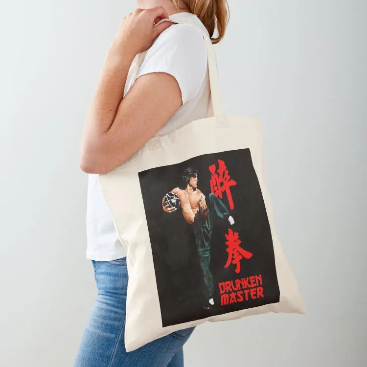 Drunken Master Jackie Chan, design E Tote Bag tote bag Canvas shopping trolley bag