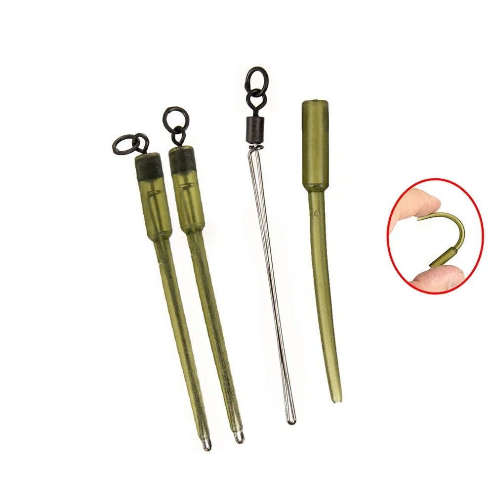 carp fishing tackle pva bags 5pcs/10Pcs Carp Fishing Tackle Terminal PVA Bag Stems Connector Swivels PVA  Tube Bags Stems Lead Insert End Terminal Tackle Mash